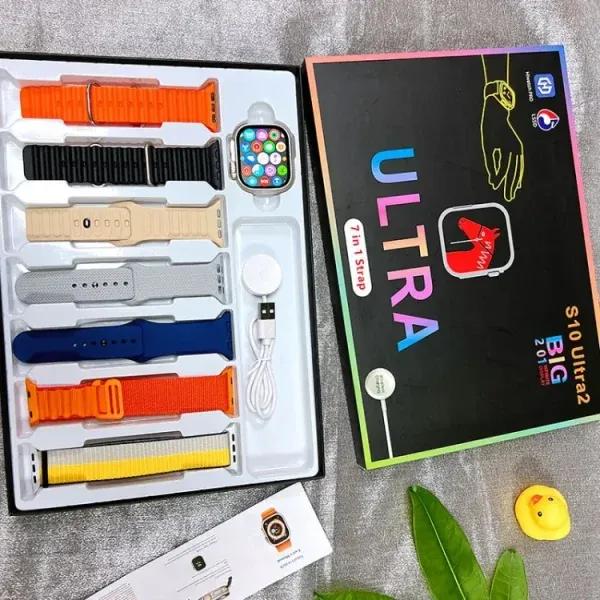 S10 Ultra 2 Smart Watch for Kids & Adults | 7 Stylish Straps | Titanium Body