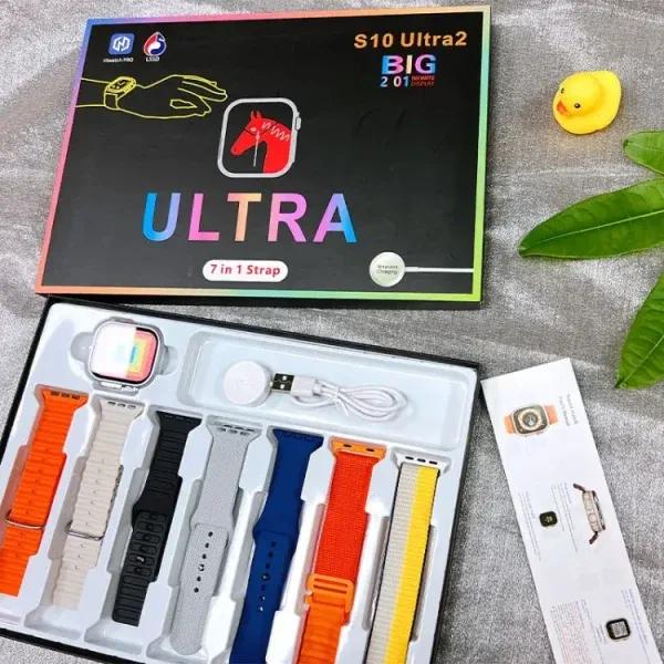 S10 Ultra 2 Smart Watch for Kids & Adults | 7 Stylish Straps | Titanium Body