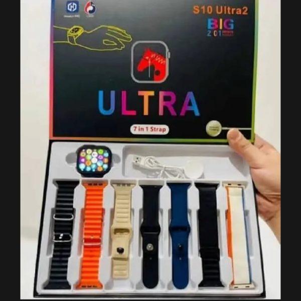 S10 Ultra 2 Smart Watch for Kids & Adults | 7 Stylish Straps | Titanium Body