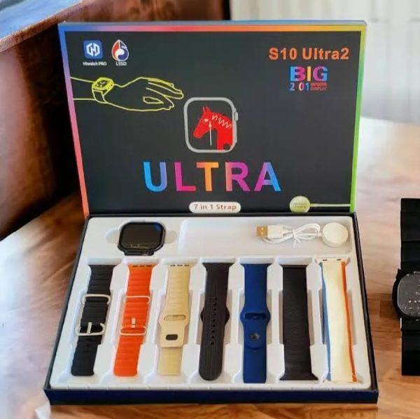 S10 Ultra 2 Smart Watch for Kids & Adults | 7 Stylish Straps | Titanium Body