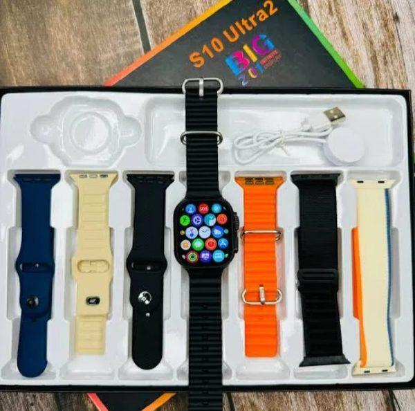 S10 Ultra 2 Smart Watch for Kids & Adults | 7 Stylish Straps | Titanium Body
