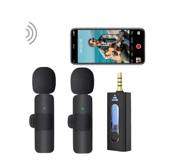 K35 Dual Wireless Lavalier 3.5mm Microphone special for Vlogger