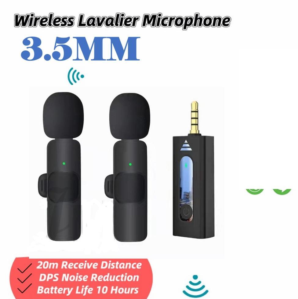 K35 Dual Wireless Lavalier 3.5mm Microphone special for Vlogger