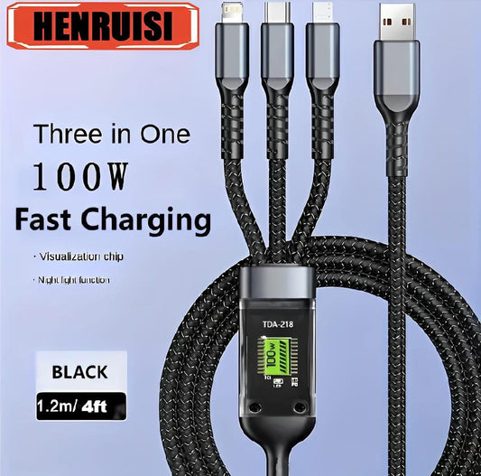 3 in 1 Android charging cable