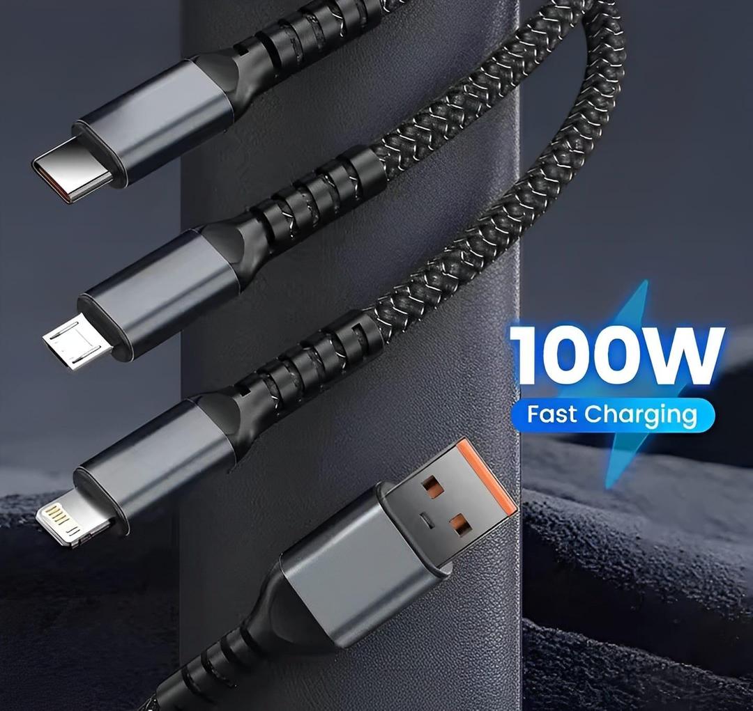 3 in 1 Android charging cable