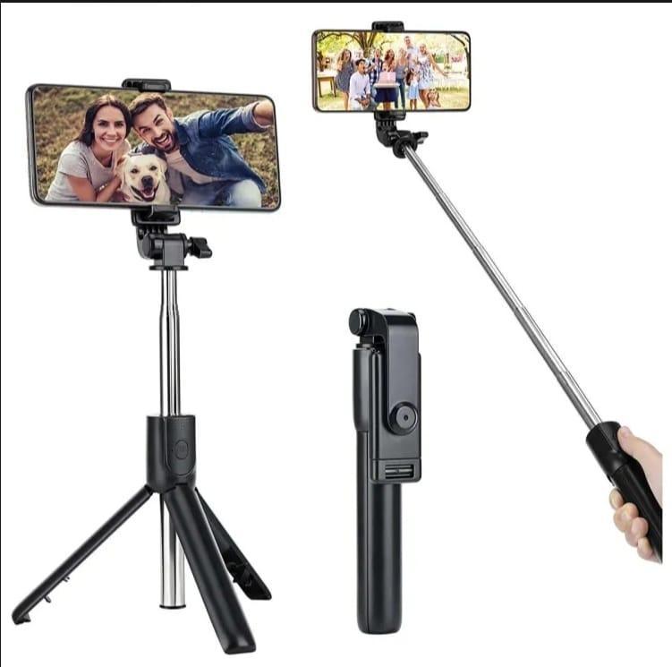 Versatile Portable 2 in 1 Selfie Stick with Bluetooth Remote - Capture Every Moment!