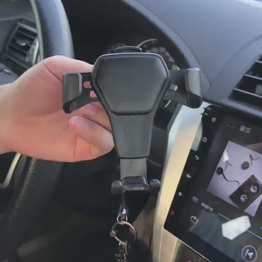 Universal Gravity Car Air Vent Phone Holder - Durable Plastic Body